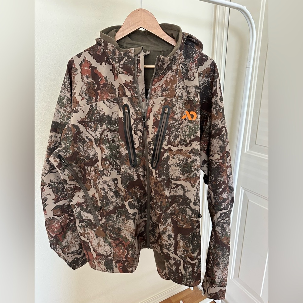 First Lite Catalyst Jacket Camo Fleece Lined Hooded Size XL
